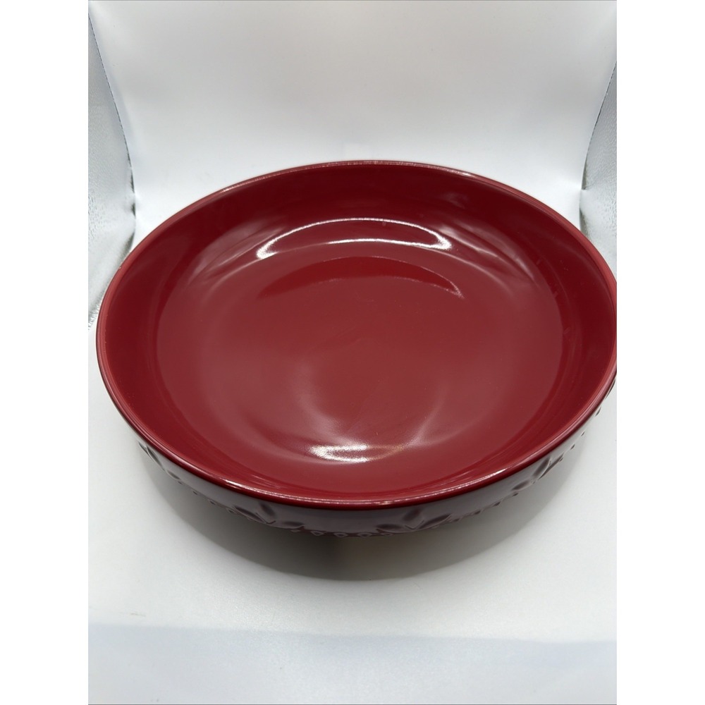 Signature Sorrento‎ 12'' Diameter Ruby Pasta Bowl New.